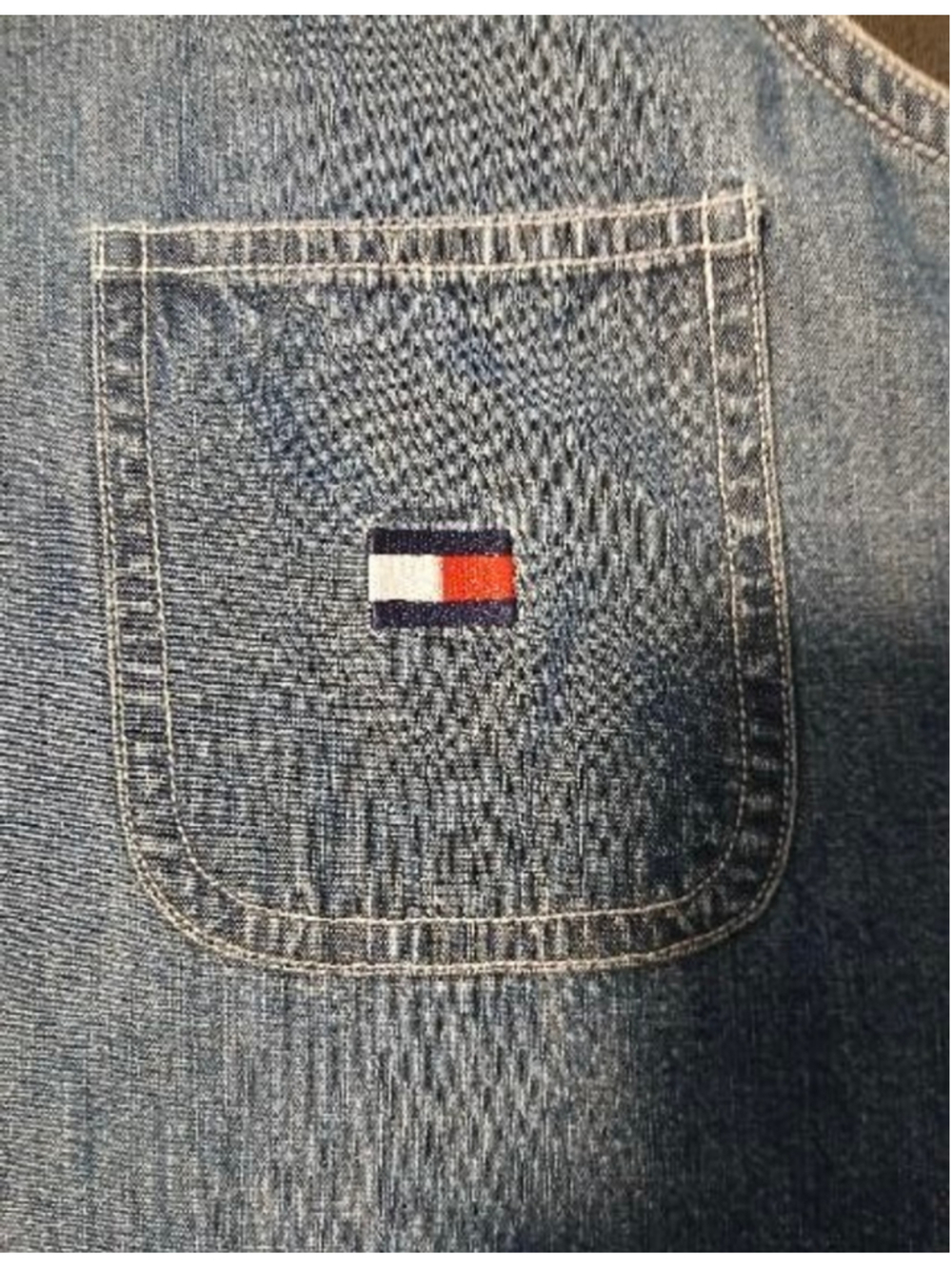 Tommy Jeans Women's Sleeveless Y2K Denim Snap Front Size 4 - INV01 A1 - Picture 9 of 12